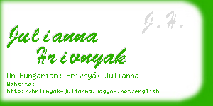 julianna hrivnyak business card